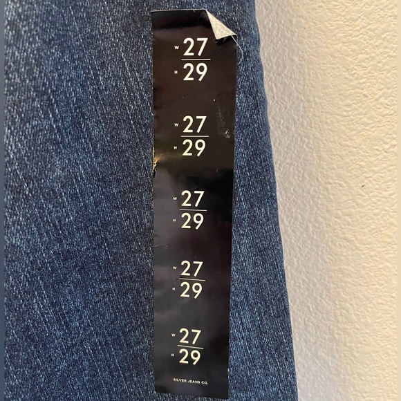 NWT Silver Denim Curvy Fit Mid Size Skinny Jeans Size 27 - Picture 8 of 12